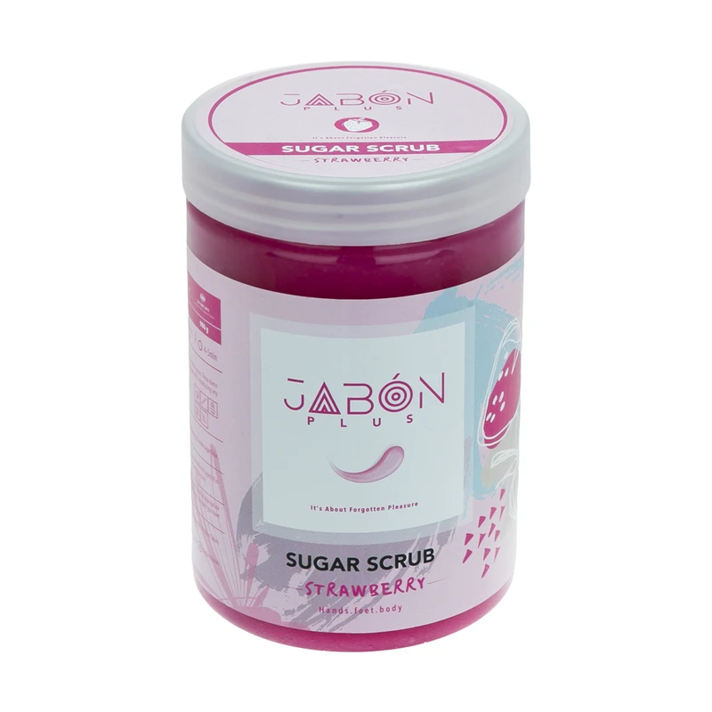 شوگر اسکراب ۹۰۰ گرمی برند ژبن با رایحه ی توت فرنگی